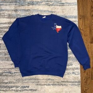 Vintage 90s Lee Sturdy Sweats Pullover Sweater Texas Embroidered Mens XL A0002